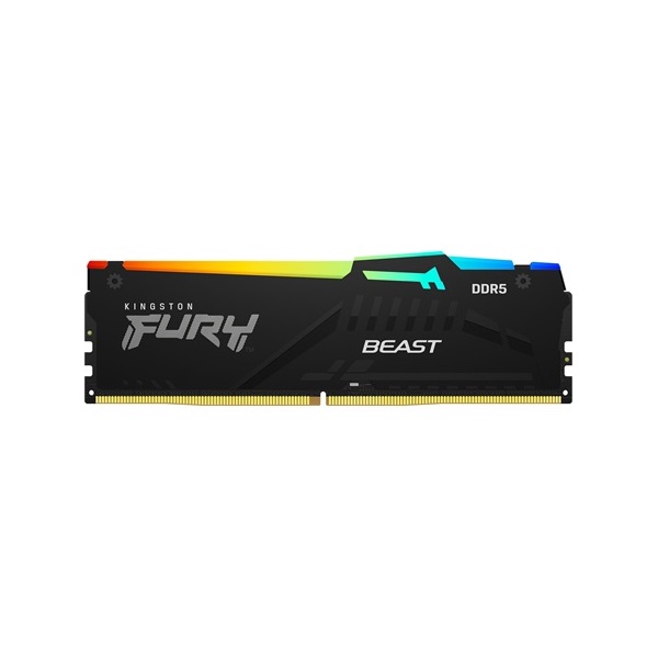 Kingston 64GB 5200MHz DDR-5 Fury Beast RGB (Kit! 4db 16GB) (KF552C40BBAK4-64) memória