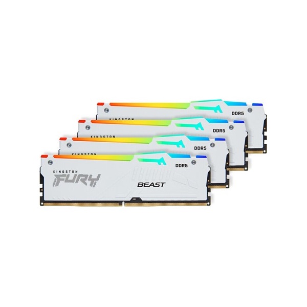 Kingston 64GB 6000MHz DDR-5 Fury Beast RGB (Kit! 4db 16GB) (KF560C40BWAK4-64) memória