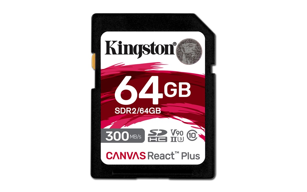 Kingston 64GB SD Canvas React Plus (SDXC Class 10  UHS-II U3) (SDR2/64GB) memóriakártya