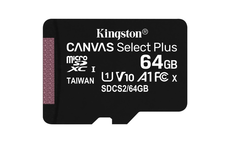 Kingston 64GB SD micro Canvas Select Plus (SDXC Class 10 A1) (SDCS2/64GBSP) memóriakártya