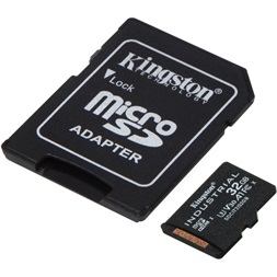 Kingston 64GB SD micro Industrial (SDXC Class 10 A1) (SDCIT2/64GB) memóriakártya + olvasó