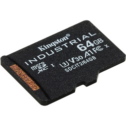 Kingston 64GB SD micro Industrial (SDXC Class 10 A1) (SDCIT2/64GB) memóriakártya + olvasó