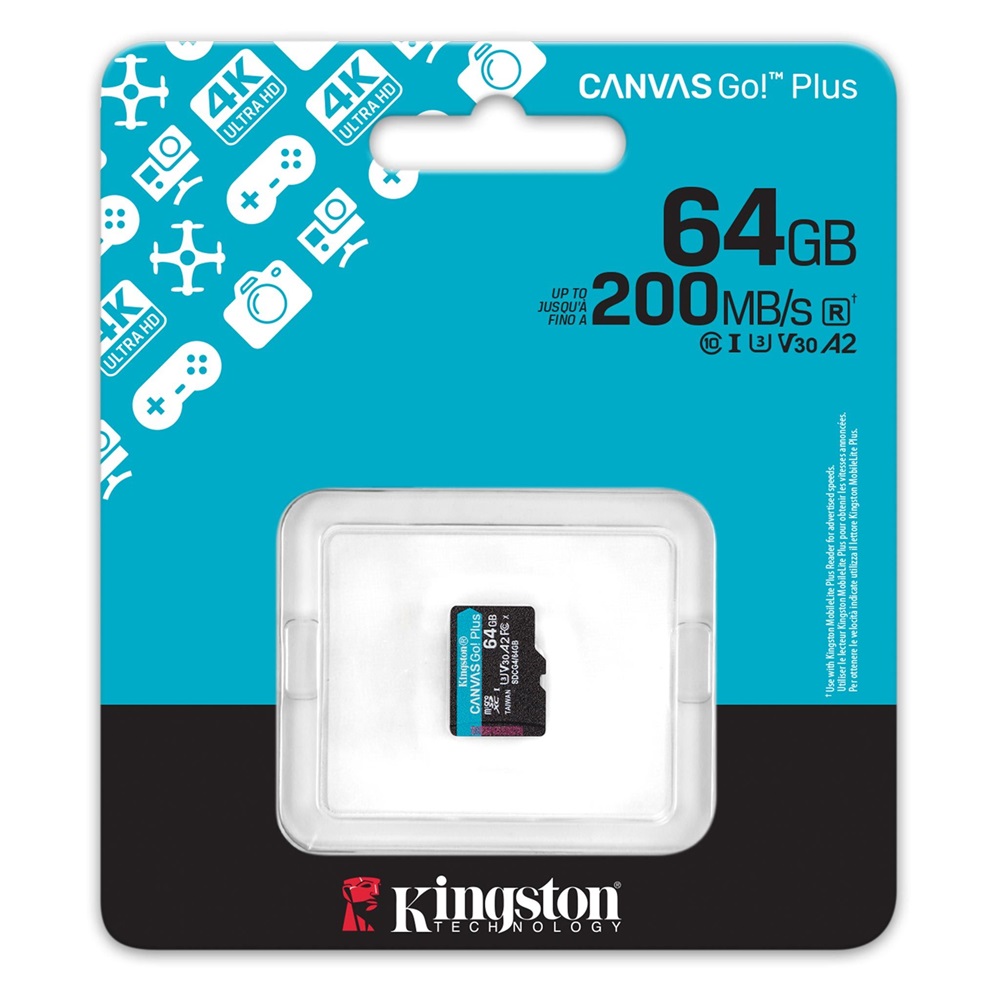 Kingston 64GB SD micro (MicroSDXC V30 U3) SDCG4/64GBSP memóriakártya