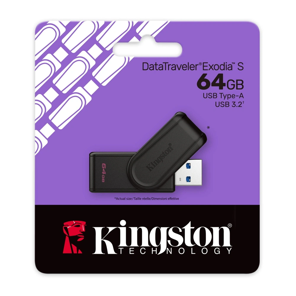 Kingston 64GB USB 3.2 Gen 1 DT Exodia S (DTXS/64GB) Flash Drive