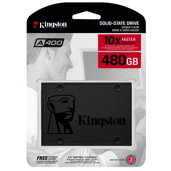 Kingston A400 480GB SATA3 2,5" 7mm (SA400S37/480G) SSD