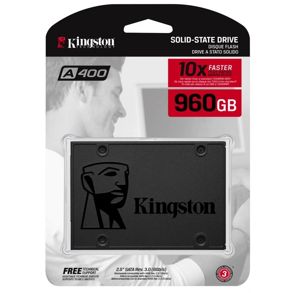 Kingston A400 960GB SATA3 2,5" 7mm (SA400S37/960G) SSD