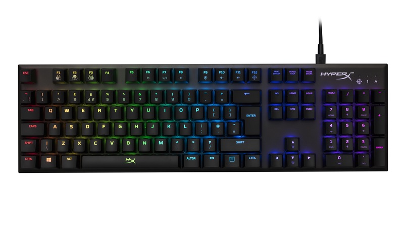 Kingston HyperX Alloy FPS (Kailh Silver Speed) UK RGB világító mechanikus gamer billentyűzet