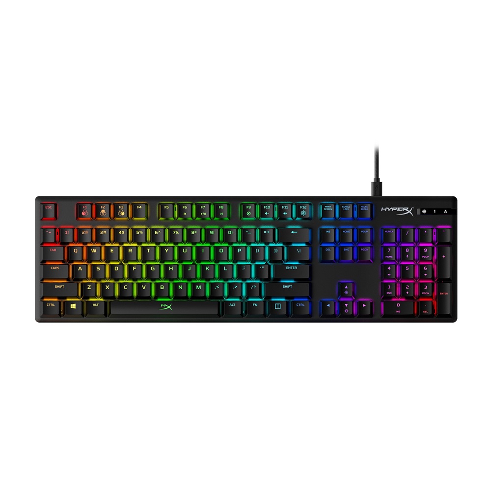 Kingston HyperX Alloy Origins (HyperX red) US világító mechanikus gamer billentyűzet