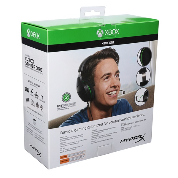 Kingston HyperX CloudX Stinger Core (Xbox Licensed) 3,5 Jack fekete gamer headset