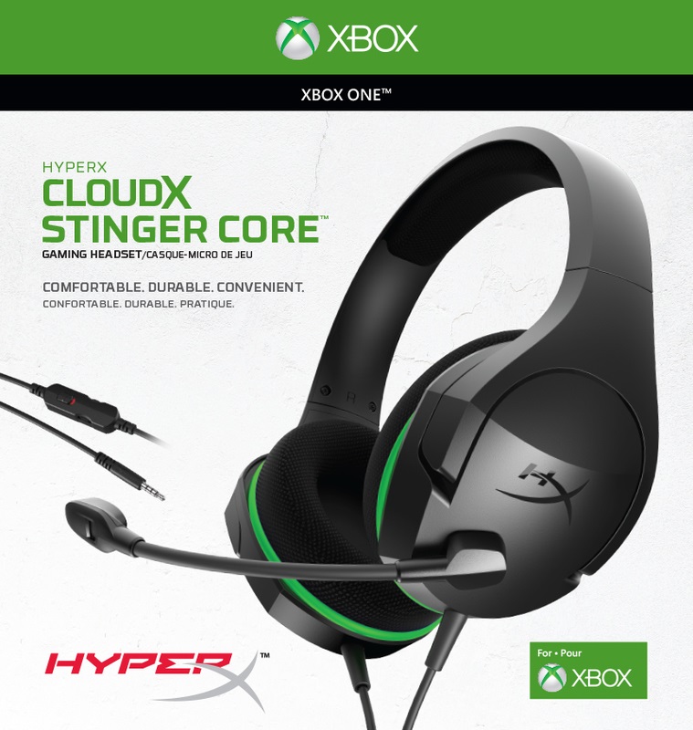 Kingston HyperX CloudX Stinger Core (Xbox Licensed) 3,5 Jack fekete gamer headset