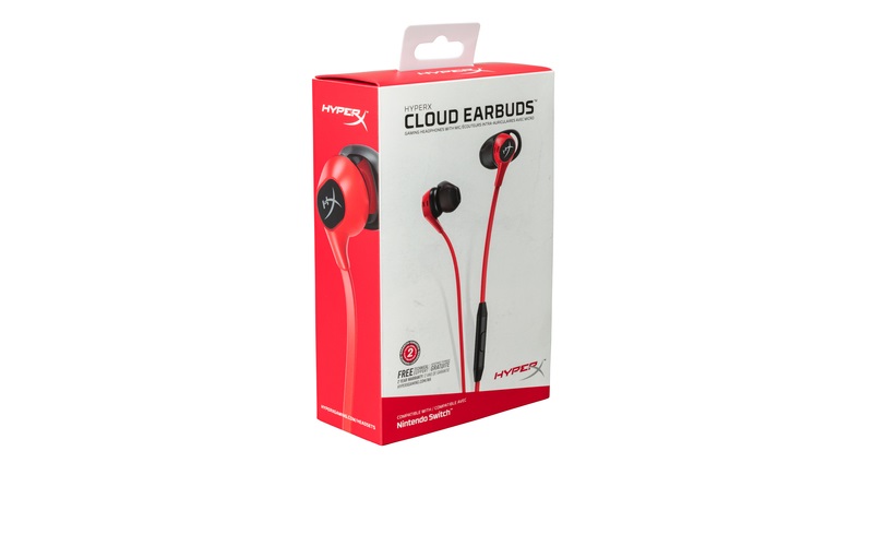 Kingston HyperX Cloud Earbuds 3,5 Jack piros gamer fülhallgató