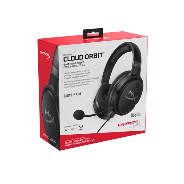 Kingston HyperX Cloud Orbit Fekete gamer headset