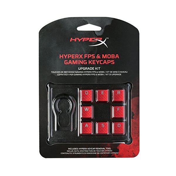 Kingston HyperX FPS és Moba piros gamer billentyű szett