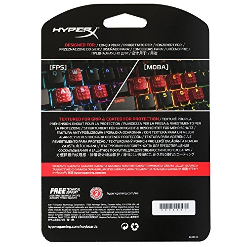 Kingston HyperX FPS és Moba piros gamer billentyű szett