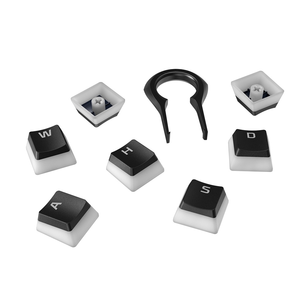 Kingston HyperX Pudding PBT US fekete gamer billentyű szett