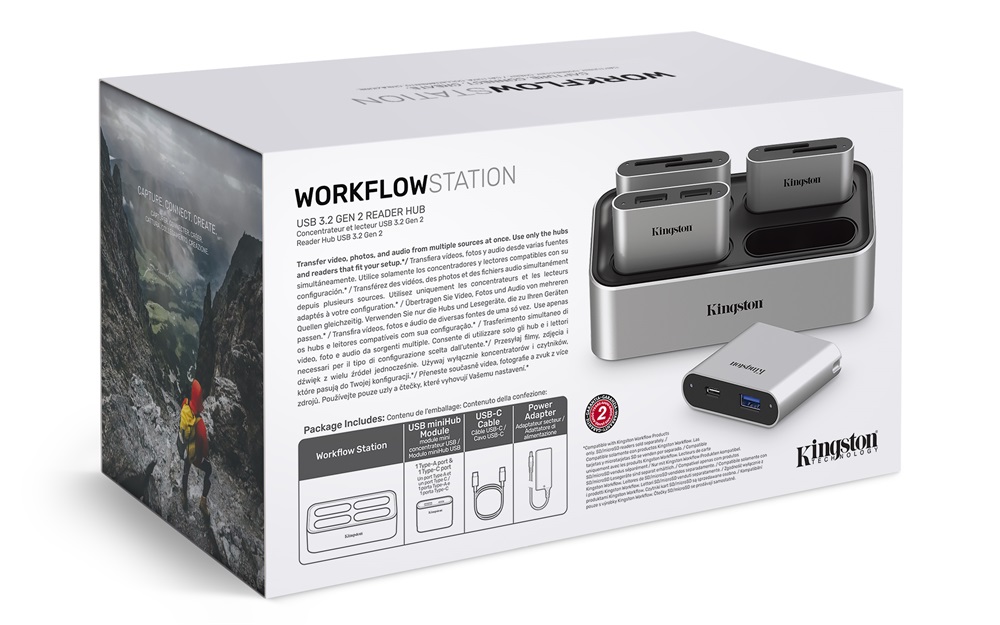 Kingston Workflow USB 3.2 dokkoló és miniHUB