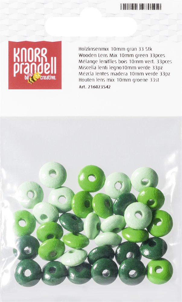 Knorr Prandell ovális 33 darabos zöld fa gyöngy csomag
