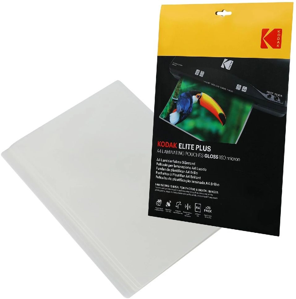 Kodak A4 160 micron 25 db/csomag fényes lamináló fólia