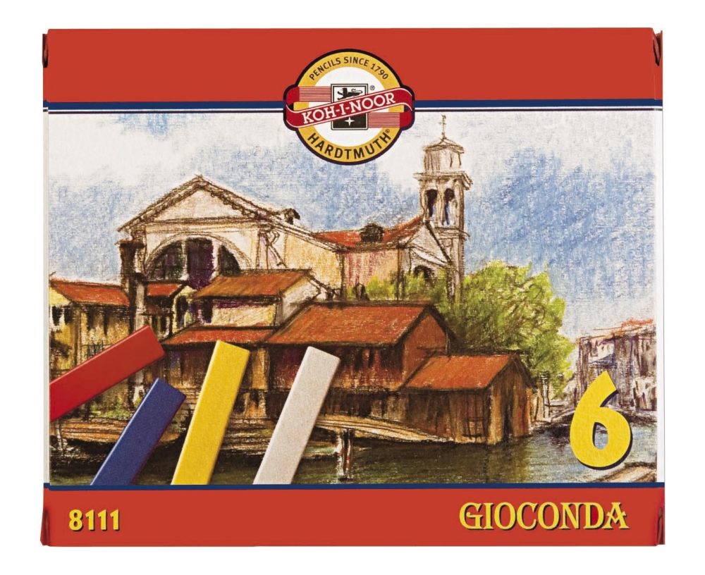 Koh-I-Noor Gioconda 6db-os vegyes színű olajkréta készlet