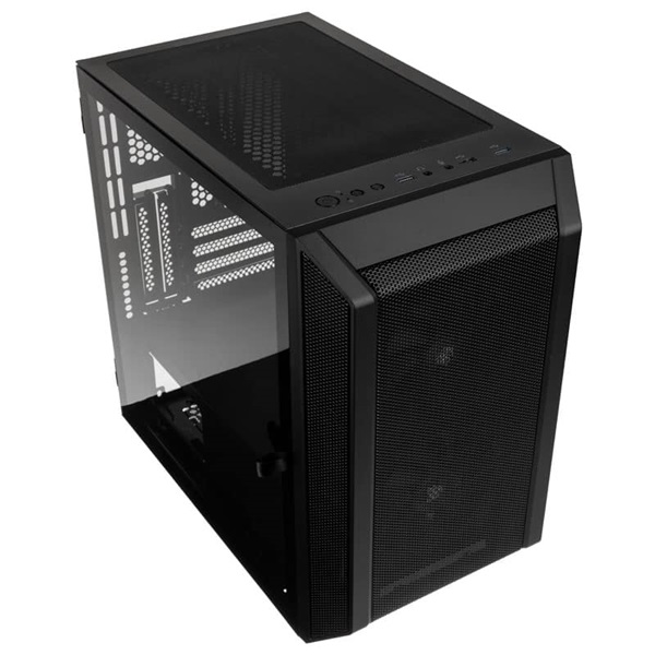 Kolink Citadel Mesh mATX edzett üveg fekete ház
