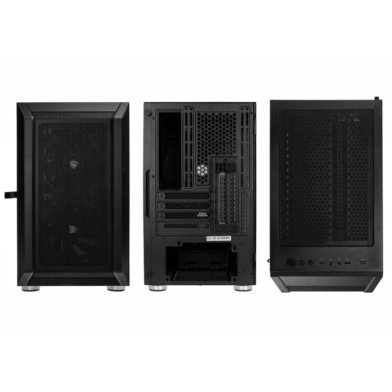 Kolink Citadel Mesh mATX edzett üveg fekete ház