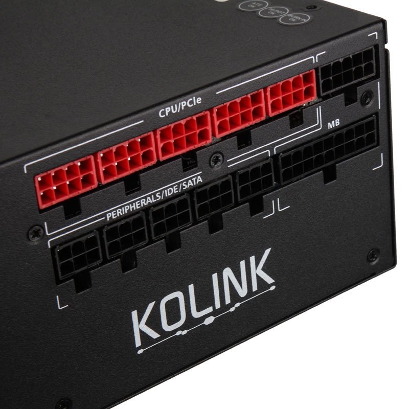 Kolink Continuum 1050W 80+ Platinum ventillátorral moduláris tápegység