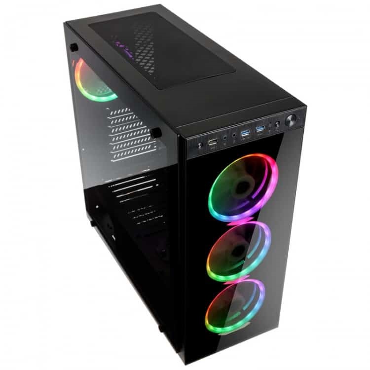 Kolink Horizon RGB ATX edzett üveg fekete ház