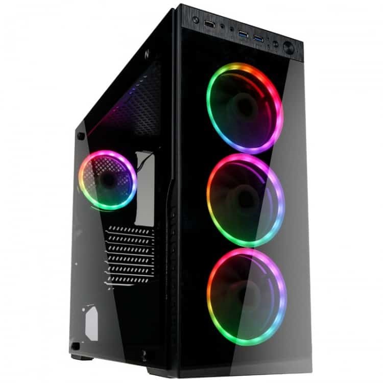 Kolink Horizon RGB ATX edzett üveg fekete ház