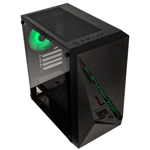 Kolink Inspire K2 PLUS ARGB mATX edzett üveg fekete ház