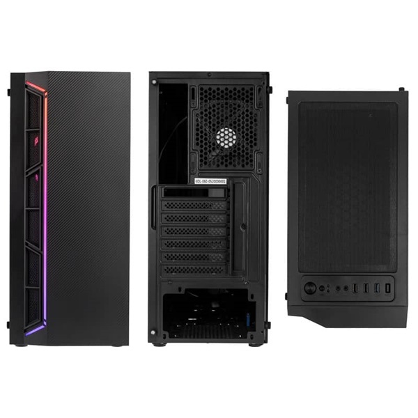 Kolink Inspire K7 ARGB ATX edzett üveg fekete ház