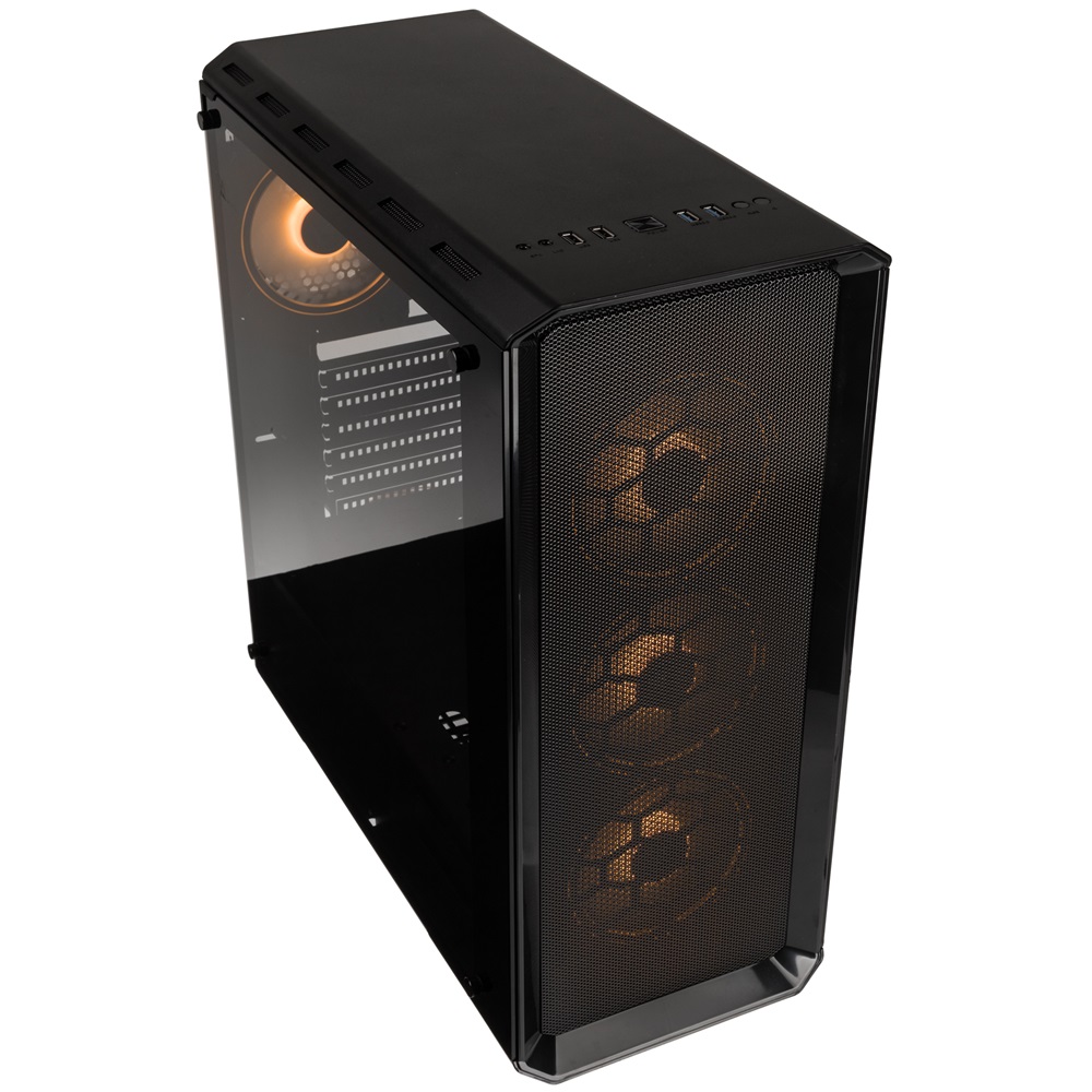 Kolink Levante V2 ARGB E-ATX edzett üveg fekete ház
