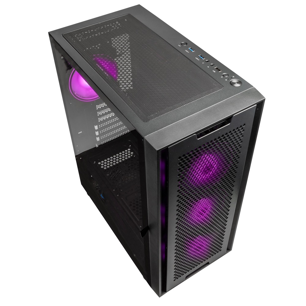 Kolink Observatory Duo ARGB ATX edzett üveg fekete ház