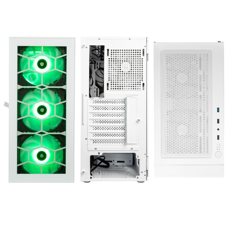 Kolink Observatory HF ARGB ATX edzett üveg fehér ház