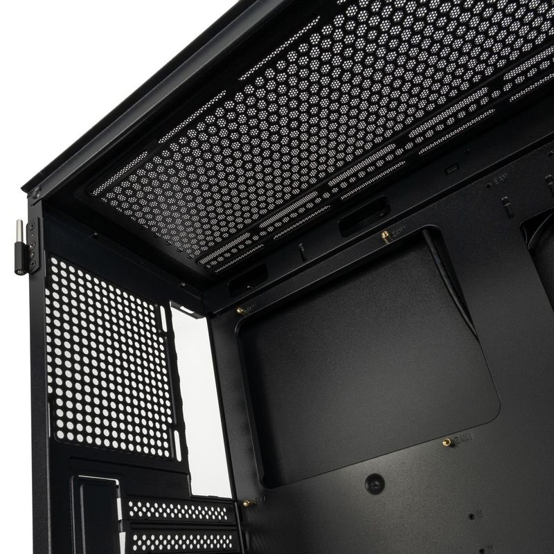 Kolink Observatory HF Glass Core ventilátor nélkül fekete ház