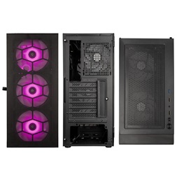 Kolink Observatory HF MESH ARGB ATX edzett üveg fekete ház