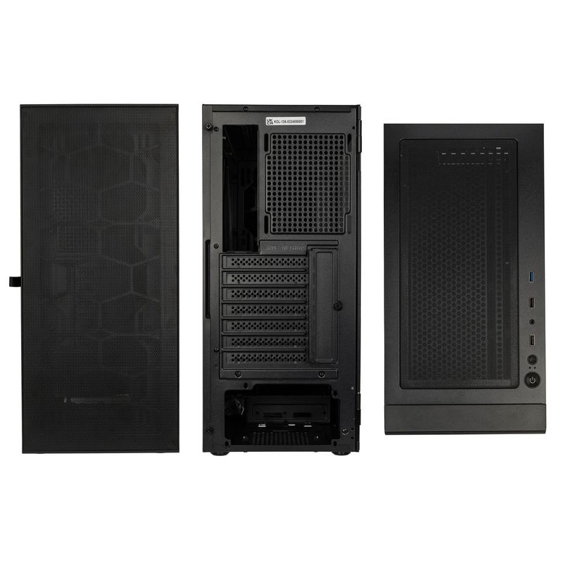 Kolink Observatory HF Mesh Core ventilátor nélkül fekete ház