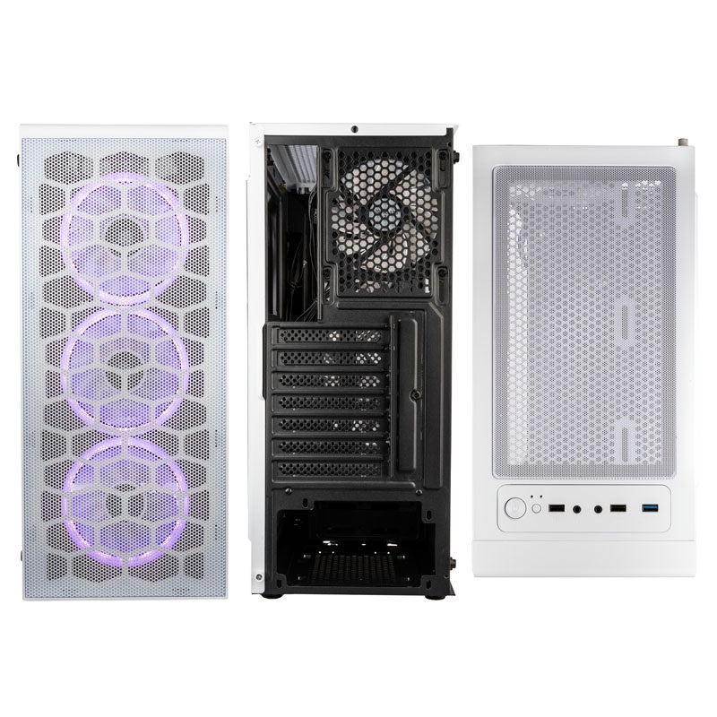 Kolink Observatory Lite Mesh ARGB ATX edzett üveg fehér ház
