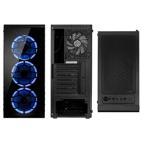 Kolink Observatory Lite RGB ATX edzett üveg fekete ház