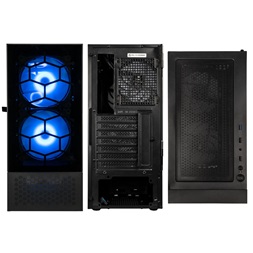 Kolink Observatory MX ARGB ATX edzett üveg fekete ház