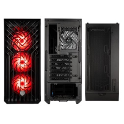 Kolink Unity Cascade ARGB Midi-Tower fekete ház
