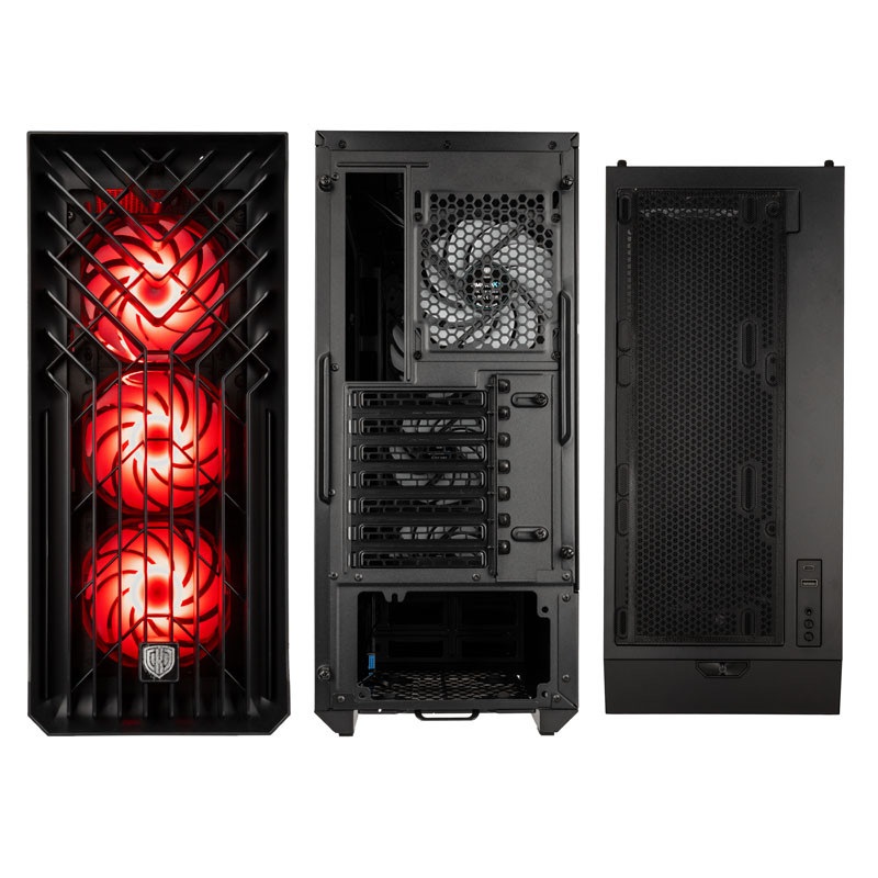Kolink Unity Cascade ARGB Midi-Tower fekete ház
