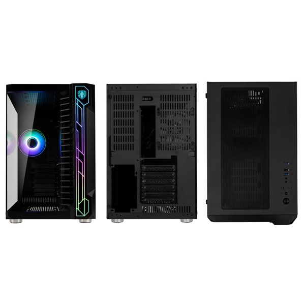 Kolink Unity Code X ARGB ATX edzett üveg fekete ház