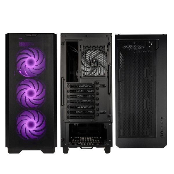 Kolink Unity Solar ARGB Mesh Midi-Tower fekete ház