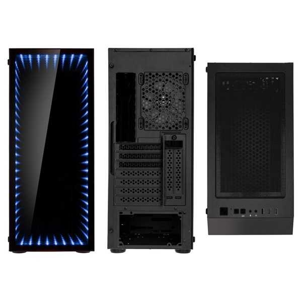 Kolink VOID Rift ARGB ATX edzett üveg fekete ház