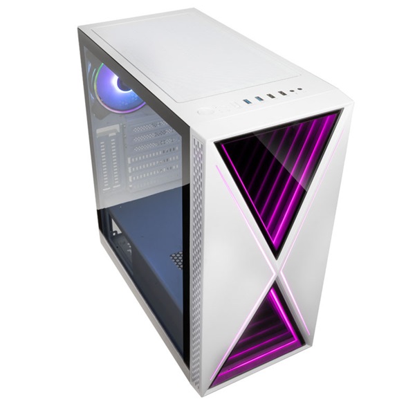 Kolink VOID X ARGB ATX edzett üveg fehér ház