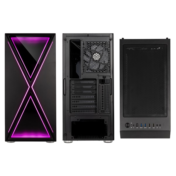 Kolink VOID X ARGB ATX edzett üveg fekete ház