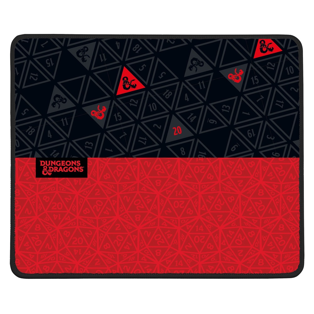 Konix Dungeons & Dragons piros-fekete egérpad