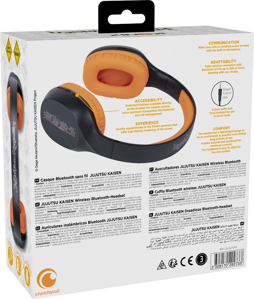 Konix Jujutsu Kaisen Bluetooth fejhallgató
