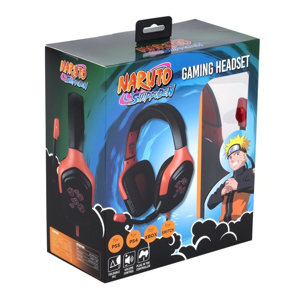 Konix Naruto "Akatsuki" univerzális vezetékes gamer headset