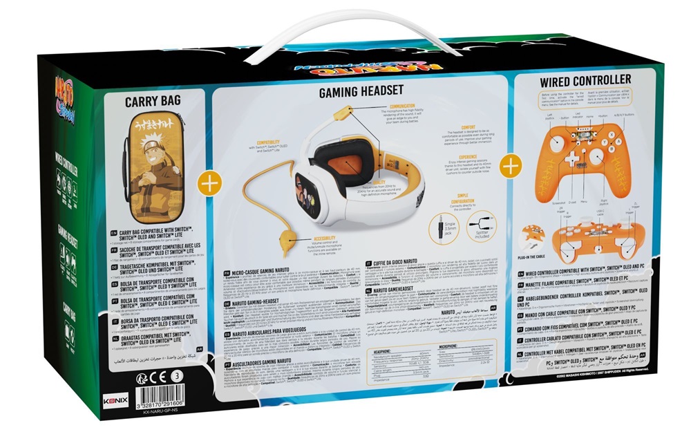 Konix Naruto Nintendo Swith gamer pack